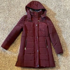 Women’s Hooded Trench Coat.  Size Small